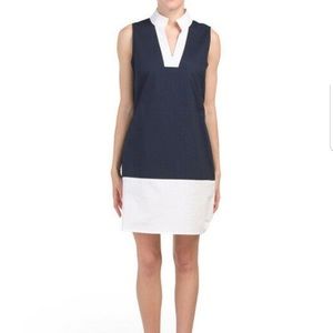 Sail to Sable Ponte Color Block Dress